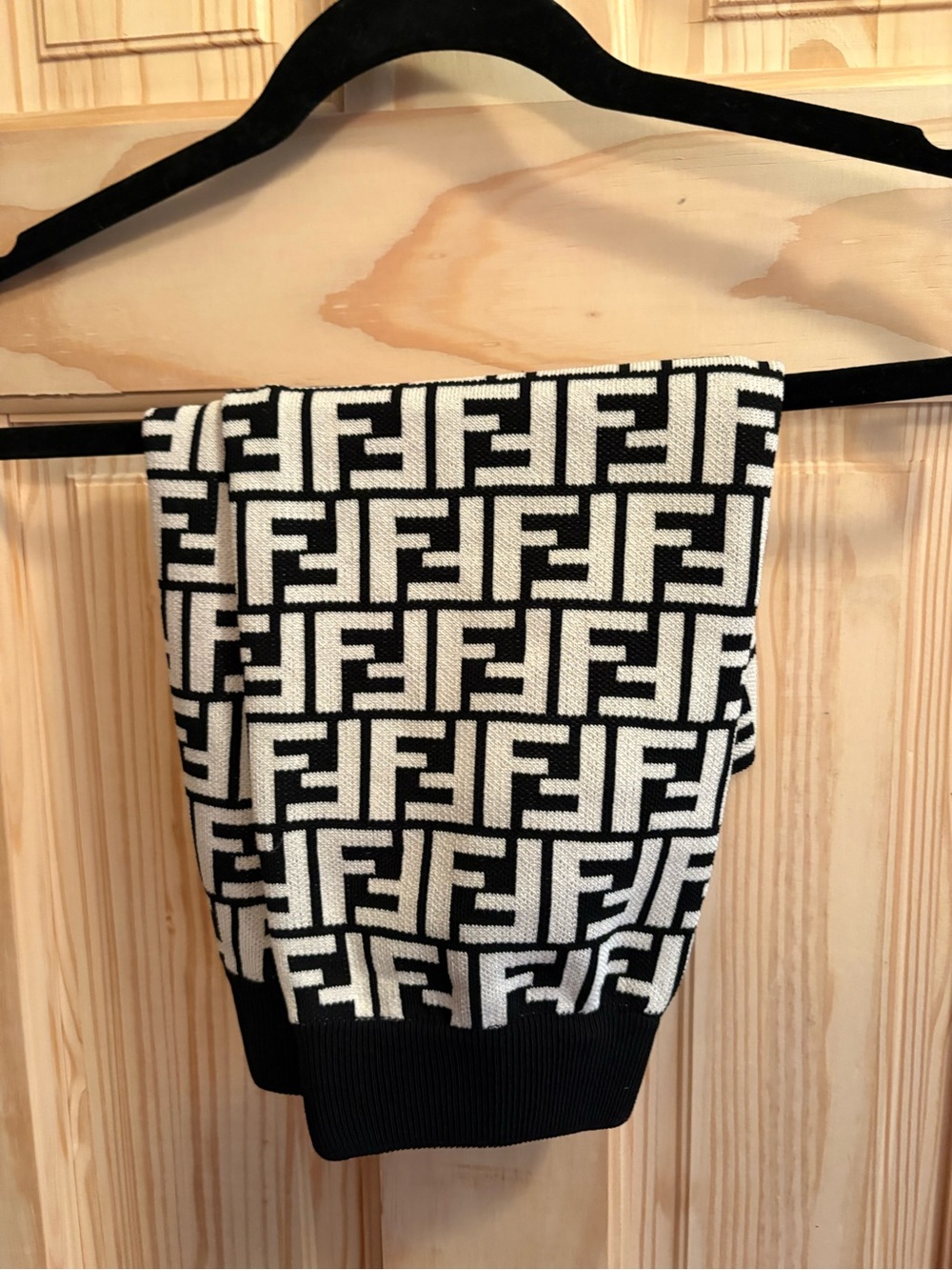 FASHION Black & White Logo Knit Tank and Mini Skirt set - Picture 4 of 6